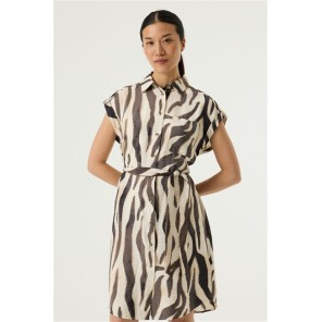 Garcia Jurk Tijger print Q260088 Turtledove 2 Bruin Garcia Jurk Tijger print Q260088 Turtledove 2 Bruin